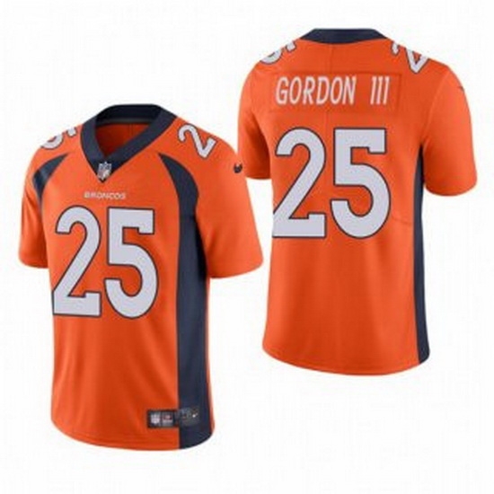 Men Orange Denver Broncos 25 Melvin Gordon III Vapor Untouchable Limited Stitched Jersey Men Orange Denver Broncos 25 Melvin Gordon III Vapor Untouchable Limited Stitched Jersey