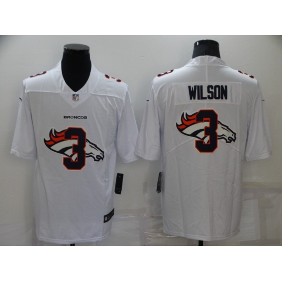 Men's Denver Broncos #3 Russell Wilson White 2020 Shadow Logo Vapor Untouchable Stitched NFL Nike Limited Jersey Men's Denver Broncos #3 Russell Wilson White 2020 Shadow Logo Vapor Untouchable Stitched NFL Nike Limited Jersey