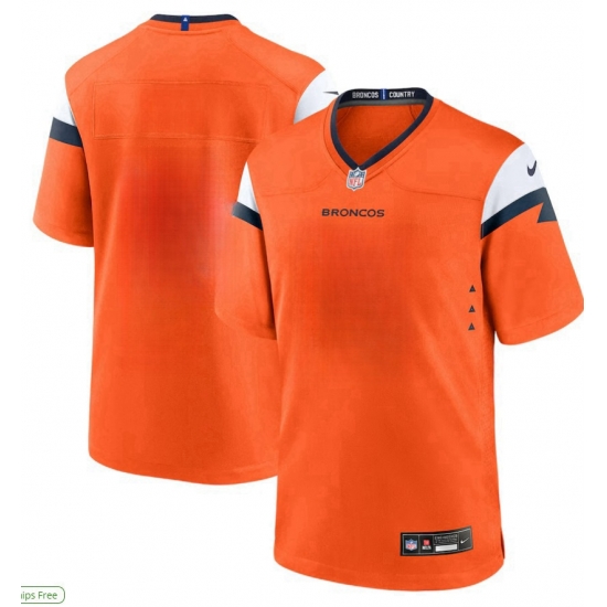 Men's Nike Bo Nix Orange Denver Broncos Blank F U S E Stitched Jersey Men's Nike Bo Nix Orange Denver Broncos Blank F U S E Stitched Jersey
