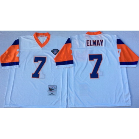 Mitchell And Ness Broncos #7 john elway white Throwback Stitched NFL Jersey Mitchell And Ness Broncos #7 john elway white Throwback Stitched NFL Jersey