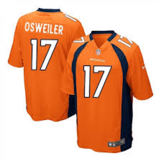 NEW Denver Broncos #17 Brock osweiler Orange Team Color NFL New Elite Jersey NEW Denver Broncos #17 Brock osweiler Orange Team Color NFL New Elite Jersey