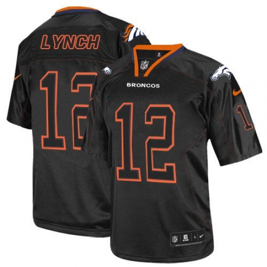 Nike Broncos #12 Paxton Lynch Lights Out Black Mens Stitched NFL Elite Jersey Nike Broncos #12 Paxton Lynch Lights Out Black Mens Stitched NFL Elite Jersey