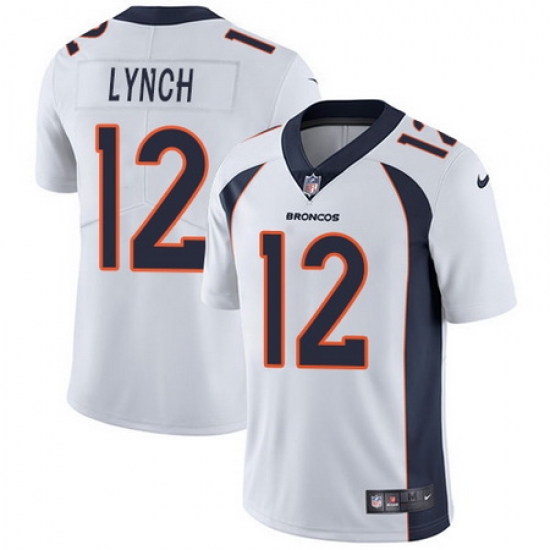 Nike Broncos #12 Paxton Lynch White Mens Stitched NFL Vapor Untouchable Limited Jersey Nike Broncos #12 Paxton Lynch White Mens Stitched NFL Vapor Untouchable Limited Jersey