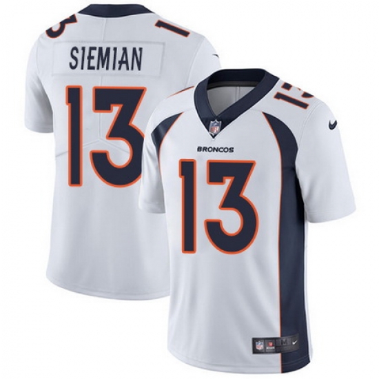 Nike Broncos #13 Trevor Siemian White Mens Stitched NFL Vapor Untouchable Limited Jersey Nike Broncos #13 Trevor Siemian White Mens Stitched NFL Vapor Untouchable Limited Jersey