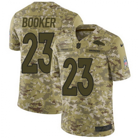 Nike Broncos #23 Devontae Booker Camo Mens Stitched NFL Limited 2018 Salute To Service Jersey Nike Broncos #23 Devontae Booker Camo Mens Stitched NFL Limited 2018 Salute To Service Jersey