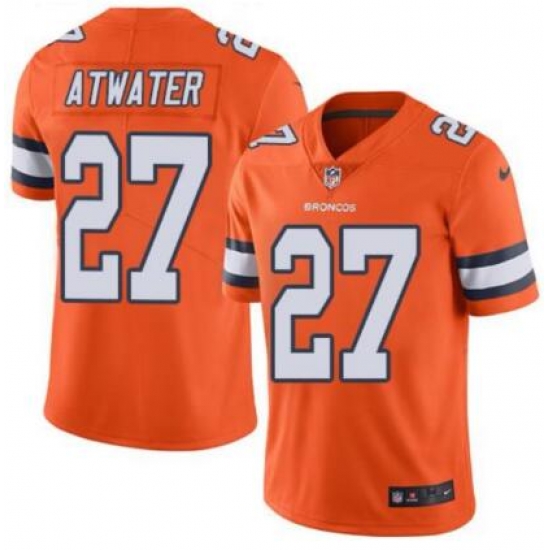 Nike Broncos #27 Steve Atwater Orange Rush Mens Stitched NFL Vapor Untouchable Limited Jersey Nike Broncos #27 Steve Atwater Orange Rush Mens Stitched NFL Vapor Untouchable Limited Jersey
