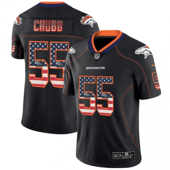 Nike Broncos 55 Bradley Chubb Black USA Flag Fashion Limited Jersey Nike Broncos 55 Bradley Chubb Black USA Flag Fashion Limited Jersey