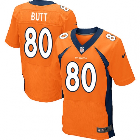 Nike Broncos #80 Jake Butt Orange Team Color Mens Stitched NFL New Elite Jersey Nike Broncos #80 Jake Butt Orange Team Color Mens Stitched NFL New Elite Jersey
