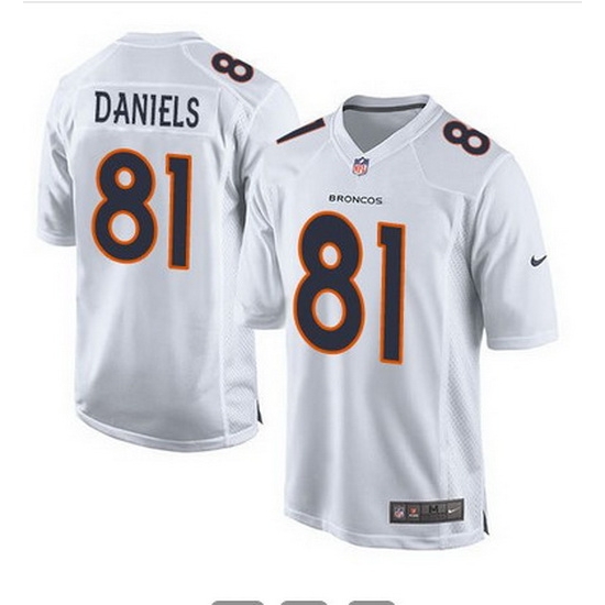 Nike Broncos #81 Owen Daniels White Mens Stitched NFL Game Event Jersey Nike Broncos #81 Owen Daniels White Mens Stitched NFL Game Event Jersey