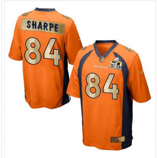 Nike Broncos #84 Shannon Sharpe Orange Team Color Mens Stitched NFL Game Super Bowl 50 Collection Jersey Nike Broncos #84 Shannon Sharpe Orange Team Color Mens Stitched NFL Game Super Bowl 50 Collection Jersey