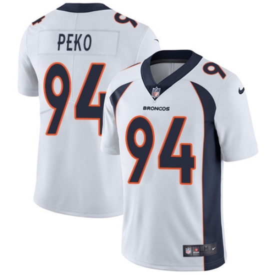 Nike Broncos #94 Domata Peko White Mens Stitched NFL Vapor Untouchable Limited Jersey Nike Broncos #94 Domata Peko White Mens Stitched NFL Vapor Untouchable Limited Jersey