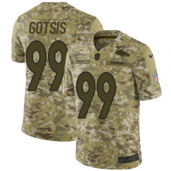 Nike Broncos #99 Adam Gotsis Camo Mens Stitched NFL Limited 2018 Salute To Service Jersey Nike Broncos #99 Adam Gotsis Camo Mens Stitched NFL Limited 2018 Salute To Service Jersey