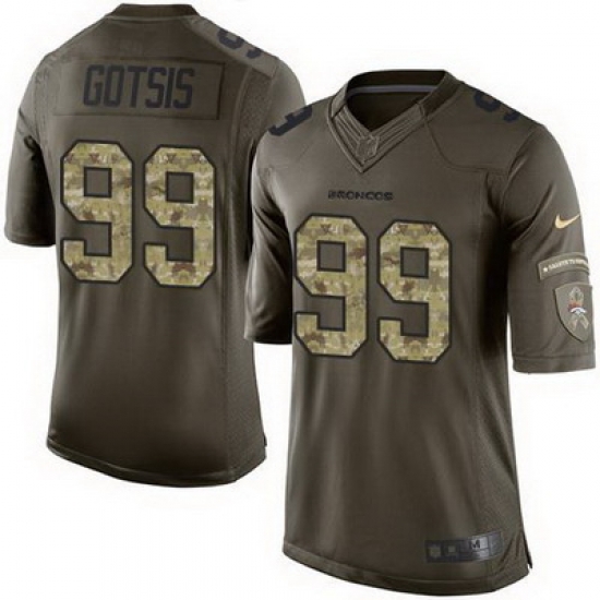 Nike Broncos #99 Adam Gotsis Green Mens Stitched NFL Limited Salute To Service Jersey Nike Broncos #99 Adam Gotsis Green Mens Stitched NFL Limited Salute To Service Jersey