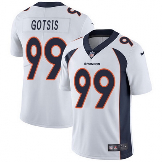 Nike Broncos #99 Adam Gotsis White Mens Stitched NFL Vapor Untouchable Limited Jersey Nike Broncos #99 Adam Gotsis White Mens Stitched NFL Vapor Untouchable Limited Jersey