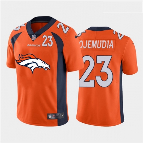 Nike Broncos Michael Ojemudia Orange Team Big Logo Number Vapor Untouchable Limited Jersey Nike Broncos Michael Ojemudia Orange Team Big Logo Number Vapor Untouchable Limited Jersey