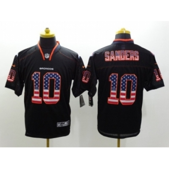 Nike Denver Broncos 10 Emmanuel Sanders Black Elite USA Flag Fashion NFL Jersey Nike Denver Broncos 10 Emmanuel Sanders Black Elite USA Flag Fashion NFL Jersey