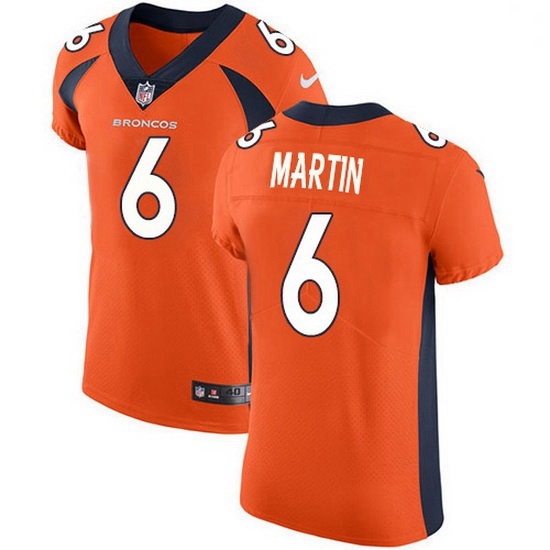 Nike Denver Broncos 6 Sam Martin Orange Team Color Men Stitched NFL Vapor Untouchable Elite Jersey Nike Denver Broncos 6 Sam Martin Orange Team Color Men Stitched NFL Vapor Untouchable Elite Jersey