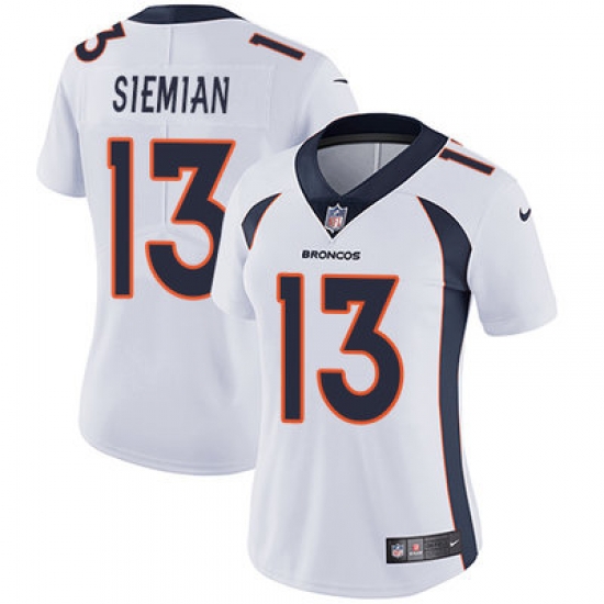 Nike Broncos #13 Trevor Siemian White Womens Stitched NFL Vapor Untouchable Limited Jersey Nike Broncos #13 Trevor Siemian White Womens Stitched NFL Vapor Untouchable Limited Jersey