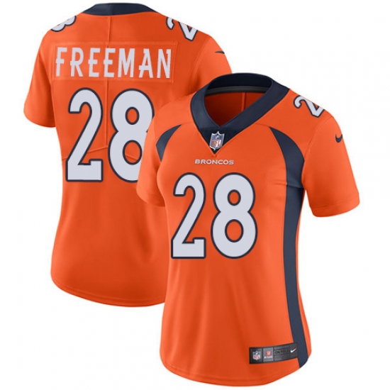 Nike Broncos #28 Royce Freeman Orange Team Color Women Stitched NFL Vapor Untouchable Limited Jersey Nike Broncos #28 Royce Freeman Orange Team Color Women Stitched NFL Vapor Untouchable Limited Jersey