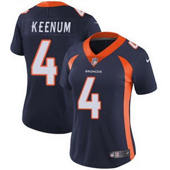 Nike Broncos #4 Case Keenum Blue Alternate Womens Stitched NFL Vapor Untouchable Limited Jersey Nike Broncos #4 Case Keenum Blue Alternate Womens Stitched NFL Vapor Untouchable Limited Jersey