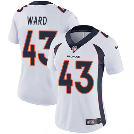 Nike Broncos #43 T J Ward White Womens Stitched NFL Vapor Untouchable Limited Jersey Nike Broncos #43 T J Ward White Womens Stitched NFL Vapor Untouchable Limited Jersey