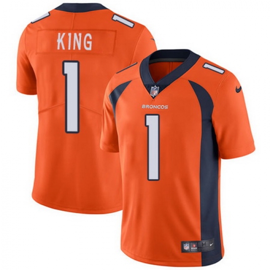 Nike Broncos #1 Marquette King Orange Team Color Youth Stitched NFL Vapor Untouchable Limited Jersey Nike Broncos #1 Marquette King Orange Team Color Youth Stitched NFL Vapor Untouchable Limited Jersey