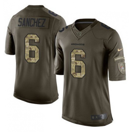 Nike Broncos #6 Mark Sanchez Green Youth Stitched NFL Limited Salute to Service Jersey Nike Broncos #6 Mark Sanchez Green Youth Stitched NFL Limited Salute to Service Jersey