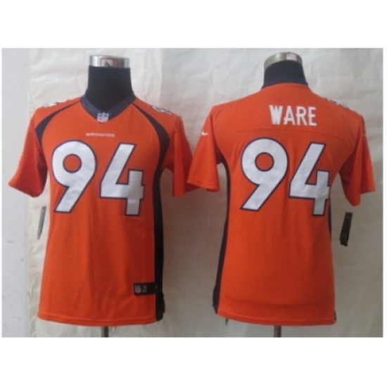 Nike Youth Denver Broncos #94 Ware Orange Jerseys Nike Youth Denver Broncos #94 Ware Orange Jerseys