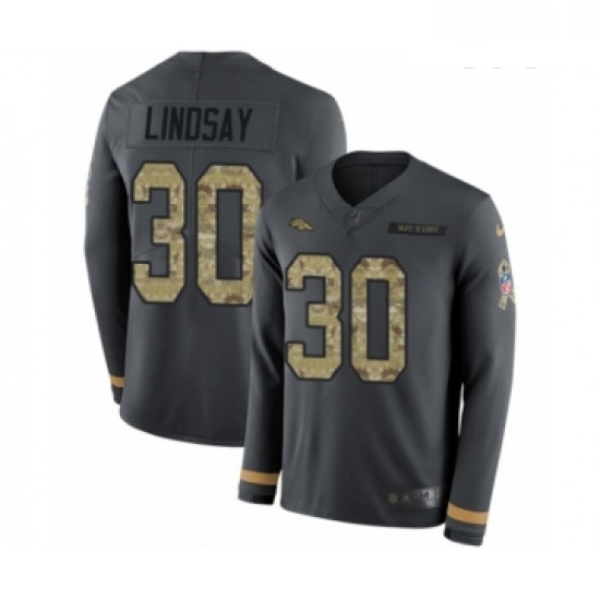 Youth Nike Denver Broncos 30 Phillip Lindsay Limited Black Salute to Service Therma Long Sleeve NFL Jersey Youth Nike Denver Broncos 30 Phillip Lindsay Limited Black Salute to Service Therma Long Sleeve NFL Jersey