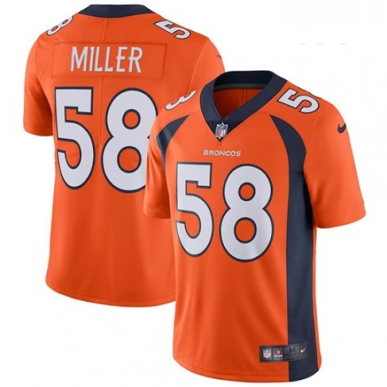 Youth Nike Denver Broncos 58 Von Miller Orange Team Color Vapor Untouchable Limited Player NFL Jersey Youth Nike Denver Broncos 58 Von Miller Orange Team Color Vapor Untouchable Limited Player NFL Jersey