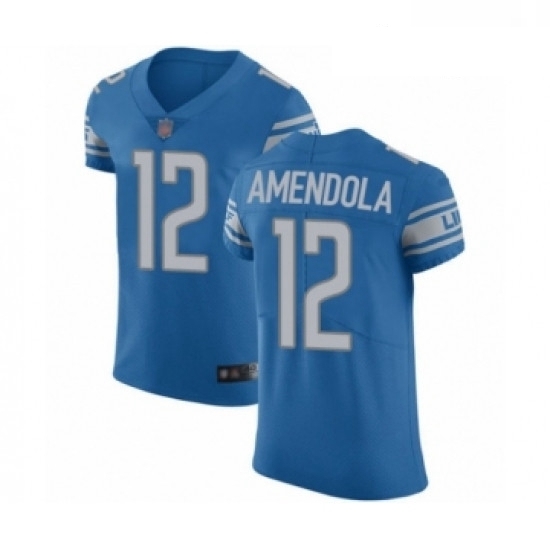 Men Detroit Lions 12 Danny Amendola Blue Team Color Vapor Untouchable Elite Player Football Jersey Men Detroit Lions 12 Danny Amendola Blue Team Color Vapor Untouchable Elite Player Football Jersey