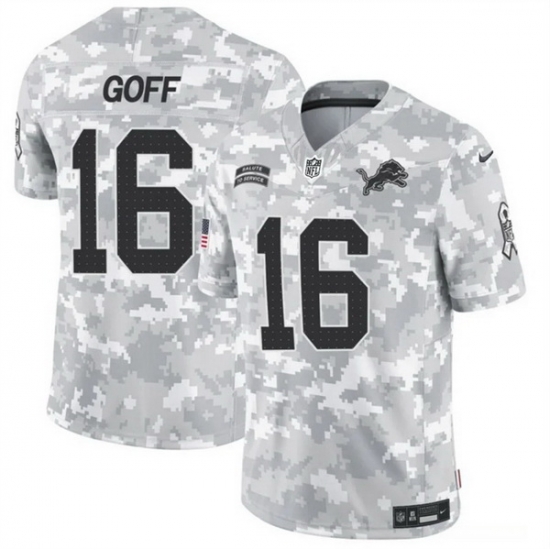 Men Detroit Lions 16 Jared Goff 2024 F U S E Arctic Camo Salute To Service Limited Stitched Football Jersey Men Detroit Lions 16 Jared Goff 2024 F U S E Arctic Camo Salute To Service Limited Stitched Football Jersey
