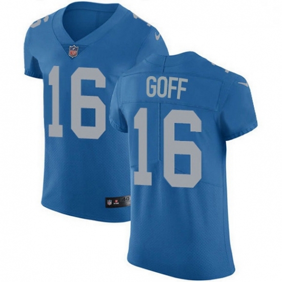 Men Detroit Lions 16 Jared Goff Blue Team Color Men Stitched NFL Vapor Untouchable Elite Jersey Men Detroit Lions 16 Jared Goff Blue Team Color Men Stitched NFL Vapor Untouchable Elite Jersey