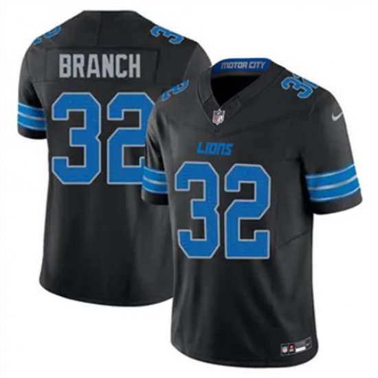 Men Detroit Lions 32 Brian Branch Black 2023 F U S E Vapor Untouchable Limited Stitched Jersey Men Detroit Lions 32 Brian Branch Black 2023 F U S E Vapor Untouchable Limited Stitched Jersey