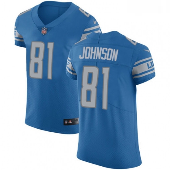 Men Nike Detroit Lions 81 Calvin Johnson Light Blue Team Color Vapor Untouchable Elite Player NFL Jersey Men Nike Detroit Lions 81 Calvin Johnson Light Blue Team Color Vapor Untouchable Elite Player NFL Jersey