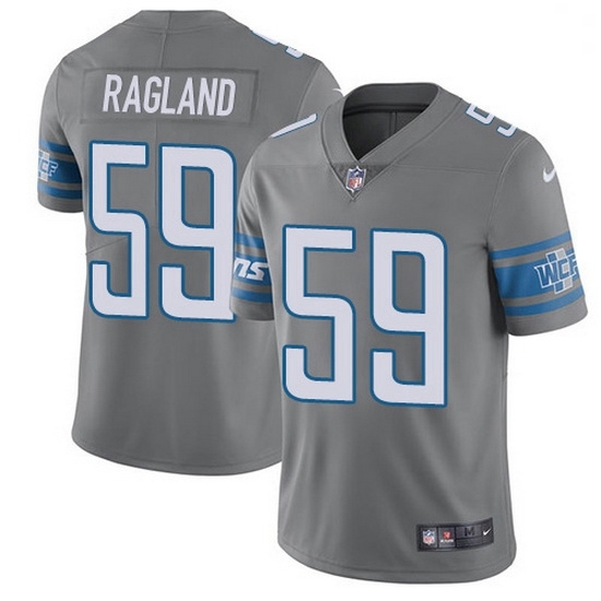 Nike Detroit Lions 59 Reggie Ragland Gray Men Stitched NFL Limited Rush Jersey Nike Detroit Lions 59 Reggie Ragland Gray Men Stitched NFL Limited Rush Jersey