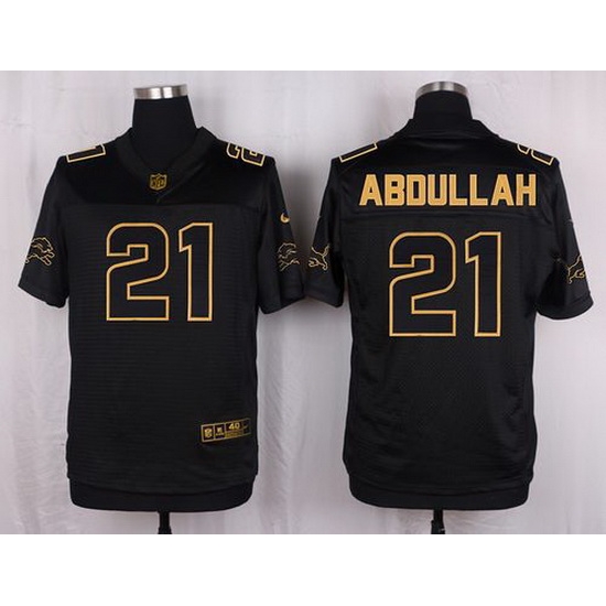 Nike Lions #21 Ameer Abdullah Black Mens Stitched NFL Elite Pro Line Gold Collection Jersey Nike Lions #21 Ameer Abdullah Black Mens Stitched NFL Elite Pro Line Gold Collection Jersey