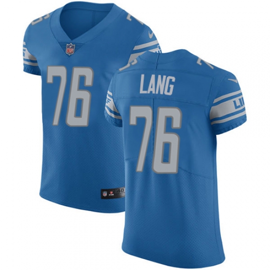 Nike Lions #76 T J Lang Blue Team Color Mens Stitched NFL Vapor Untouchable Elite Jersey Nike Lions #76 T J Lang Blue Team Color Mens Stitched NFL Vapor Untouchable Elite Jersey