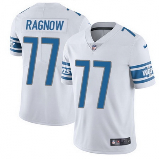 Nike Lions #77 Frank Ragnow White Mens Stitched NFL Vapor Untouchable Limited Jersey Nike Lions #77 Frank Ragnow White Mens Stitched NFL Vapor Untouchable Limited Jersey