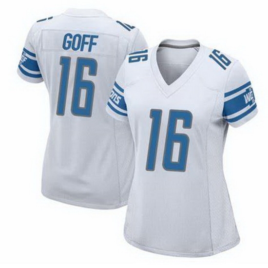 Women Detroit Lions Jared Goff #16 White Vapor Limited Stitched NFL Jersey Women Detroit Lions Jared Goff #16 White Vapor Limited Stitched NFL Jersey