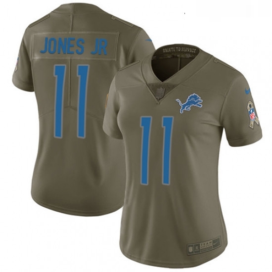 Womens Nike Detroit Lions 11 Marvin Jones Jr Limited Olive 2017 Salute to Service NFL Jersey Womens Nike Detroit Lions 11 Marvin Jones Jr Limited Olive 2017 Salute to Service NFL Jersey