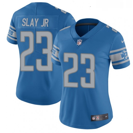 Womens Nike Detroit Lions 23 Darius Slay Jr Blue Team Color Vapor Untouchable Elite Player NFL Jersey Womens Nike Detroit Lions 23 Darius Slay Jr Blue Team Color Vapor Untouchable Elite Player NFL Jersey