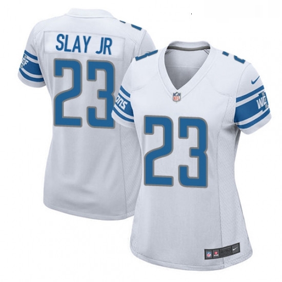 Womens Nike Detroit Lions 23 Darius Slay Jr Game White NFL Jersey Womens Nike Detroit Lions 23 Darius Slay Jr Game White NFL Jersey