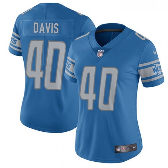 Womens Nike Detroit Lions 40 Jarrad Davis Limited Light Blue Team Color Vapor Untouchable NFL Jersey Womens Nike Detroit Lions 40 Jarrad Davis Limited Light Blue Team Color Vapor Untouchable NFL Jersey