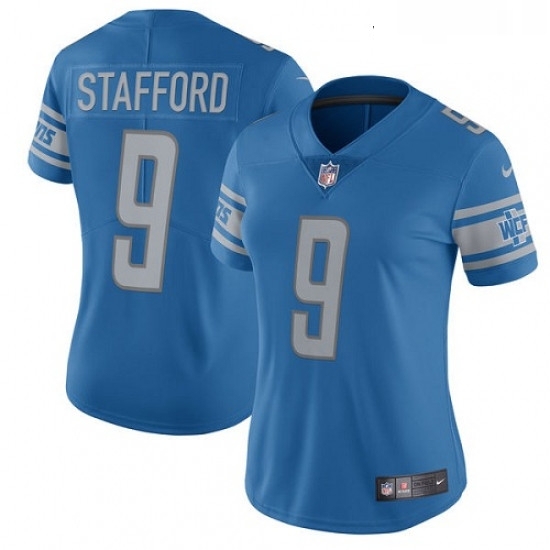 Womens Nike Detroit Lions 9 Matthew Stafford Elite Light Blue Team Color NFL Jersey Womens Nike Detroit Lions 9 Matthew Stafford Elite Light Blue Team Color NFL Jersey