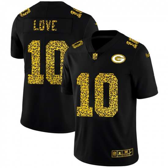 Green Bay Green Bay Green Bay Green Bay Packers 10 Jordan Love Men Nike Leopard Print Fashion Vapor Limited NFL Jersey Black Green Bay Green Bay Green Bay Green Bay Packers 10 Jordan Love Men Nike Leopard Print Fashion Vapor Limited NFL Jersey Black