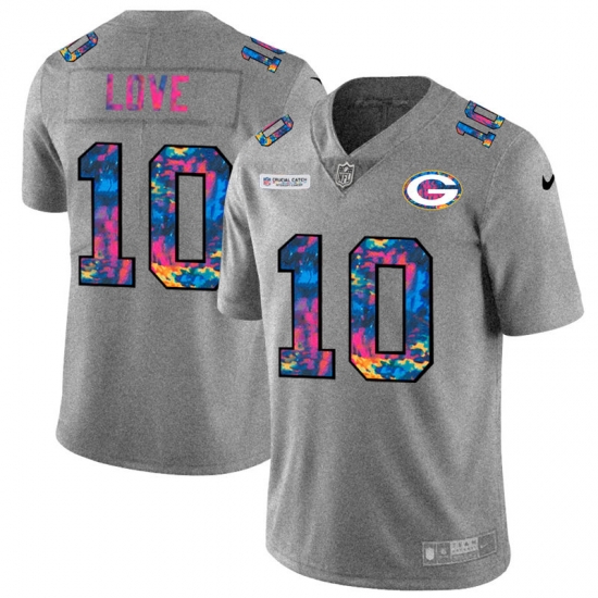 Green Bay Green Bay Green Bay Green Bay Packers 10 Jordan Love Men Nike Multi Color 2020 NFL Crucial Catch NFL Jersey Greyheather Green Bay Green Bay Green Bay Green Bay Packers 10 Jordan Love Men Nike Multi Color 2020 NFL Crucial Catch NFL Jersey Greyheather
