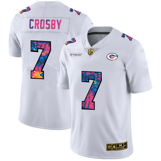 Green Bay Green Bay Green Bay Green Bay Packers 7 Mason Crosby Men White Nike Multi Color 2020 NFL Crucial Catch Limited NFL Jersey Green Bay Green Bay Green Bay Green Bay Packers 7 Mason Crosby Men White Nike Multi Color 2020 NFL Crucial Catch Limited NFL Jersey
