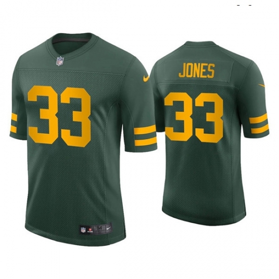 Green Bay Packers 33 Aaron Jones Alternate Green Vapor Limited Jersey Green Bay Packers 33 Aaron Jones Alternate Green Vapor Limited Jersey