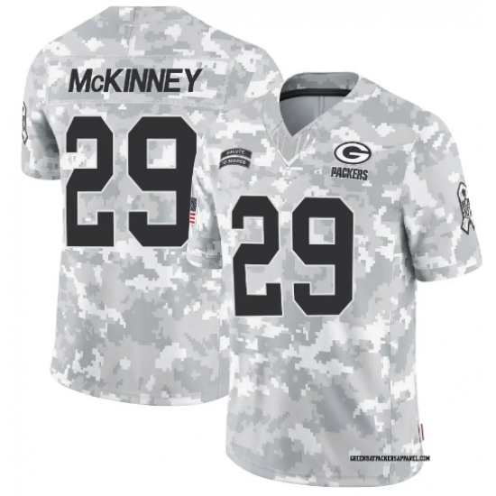 Men Green Bay Packers #29 Xavier McKinney 2024 Arctic Camo Salute To Service Limited Stitched Football Jersey Men Green Bay Packers #29 Xavier McKinney 2024 Arctic Camo Salute To Service Limited Stitched Football Jersey